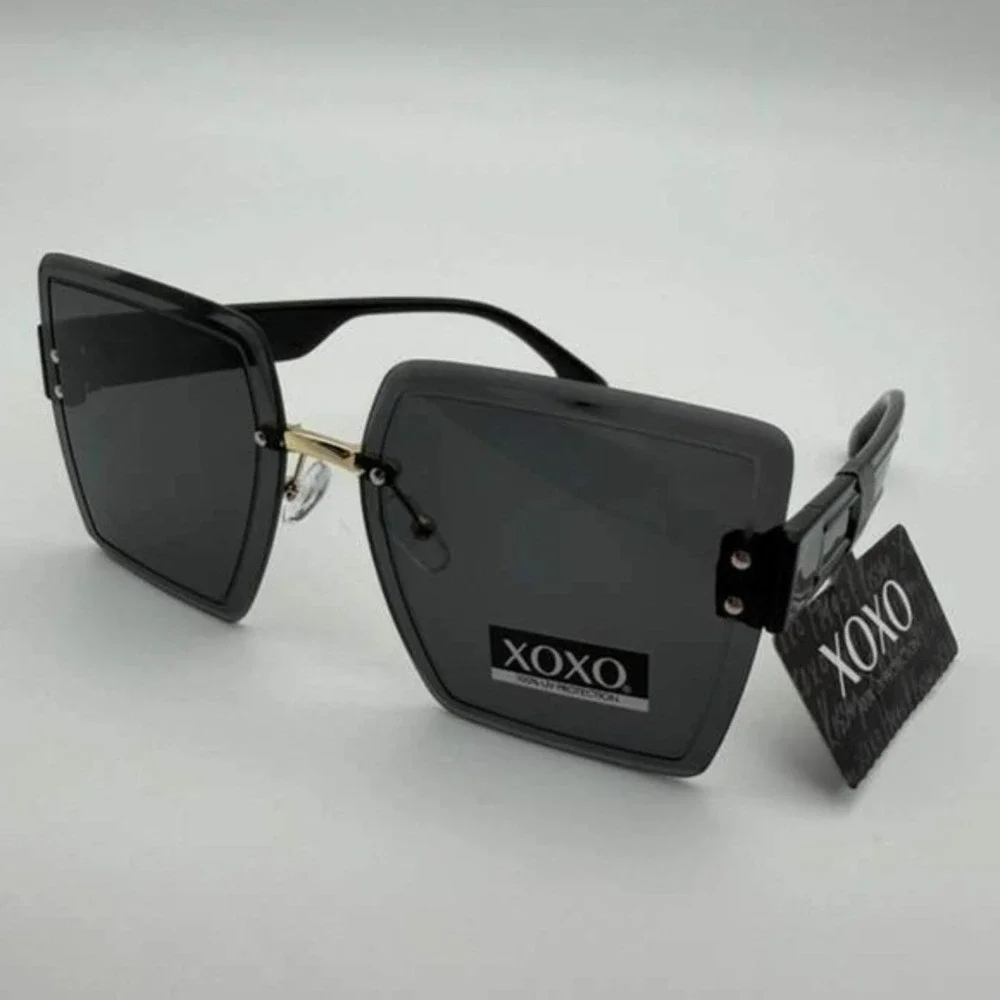 XOXO Square Oversized Black‎ Sunglasses NWT